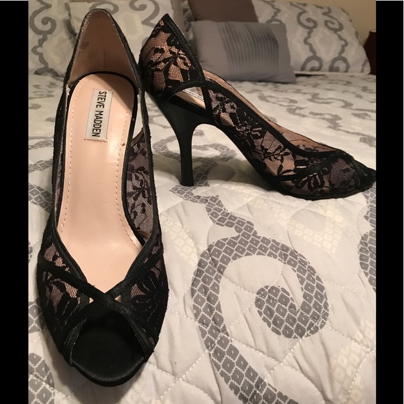 Steve Madden Shoes - Steve Madden Sheer Lace Pumps